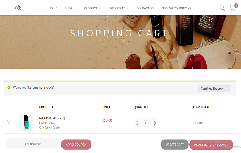 E-commerce website for Beauty products screenshot 3