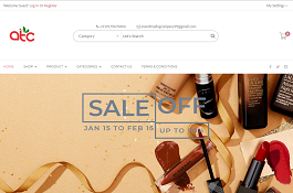 E-commerce website for Beauty products