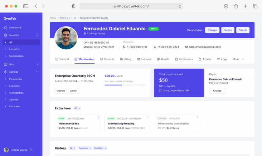 Comprehensive Gym Management Software screenshot 2