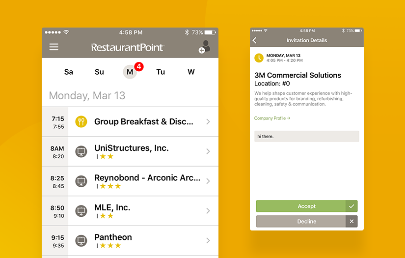 Event App screenshot 2