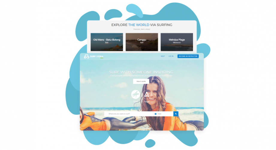 Surf & Yoga - Web Platform screenshot 1