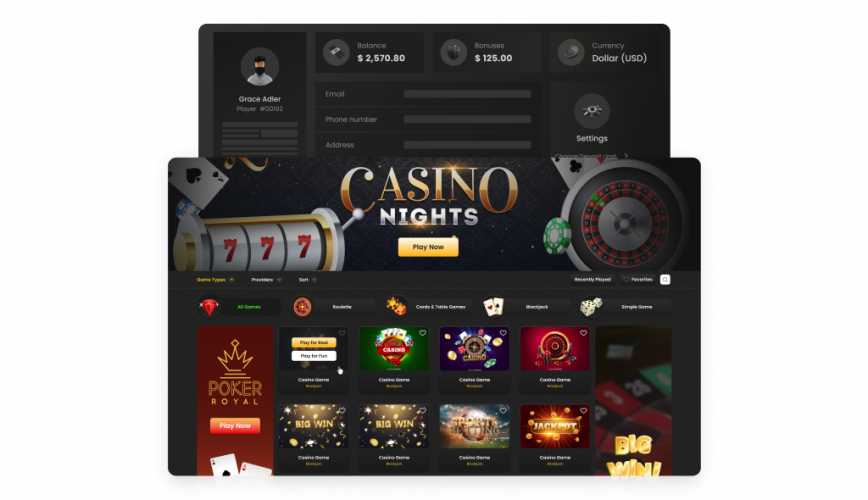 Online Casino - Web Platform screenshot 1