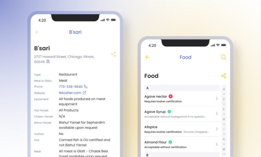 cRc Kosher - A mobile solution with logo scanner for accurate kosher info screenshot 1
