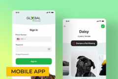 Global Pet Security - Custom Mobile App for Dog Owners