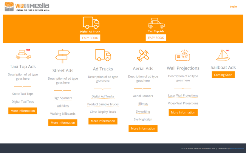 Wild Media CRM screenshot 1