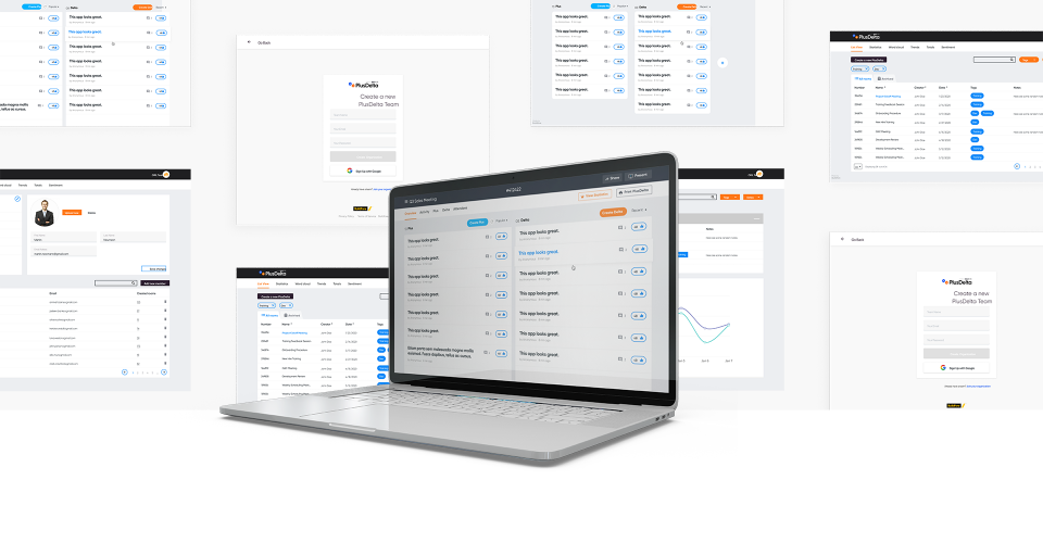 PlusDelta |  Web App screenshot 1