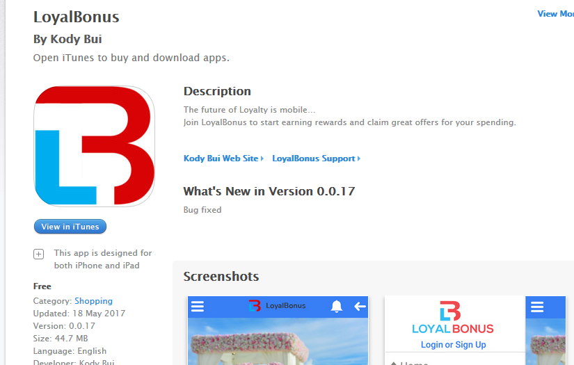 LoyalBonus - Mobile App and Web Application screenshot 1