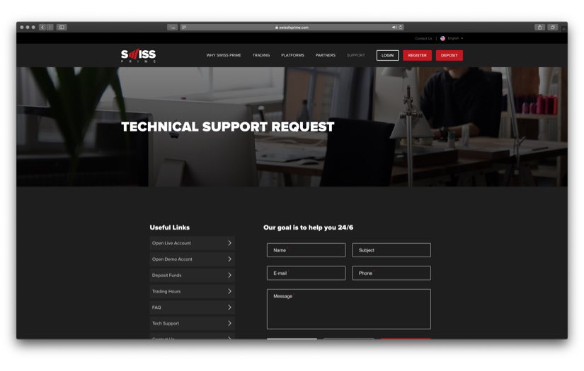 Design & Corporate website, Swiss Prime screenshot 5