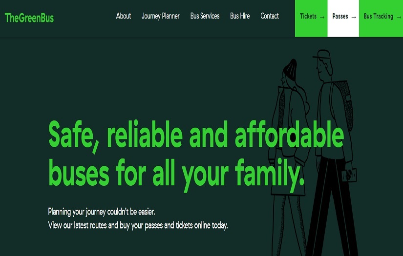 The Green Bus Booking Engine Refresh screenshot 1