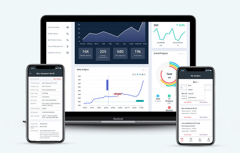 Mobile apps enabled ERP system for Suraj Print Pack Pvt. Ltd. screenshot 1