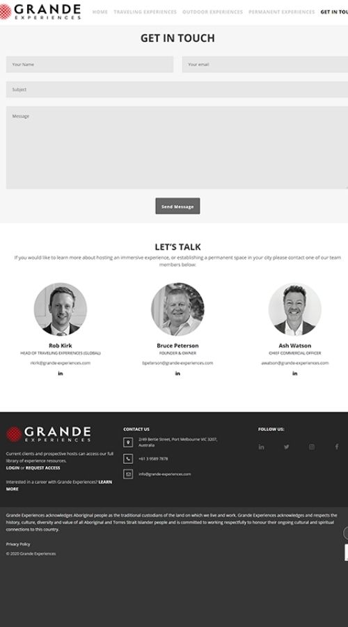 Grande Experiences screenshot 2