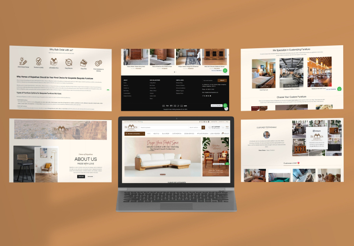 Homes of Rajasthan - Furniture Brand screenshot 1