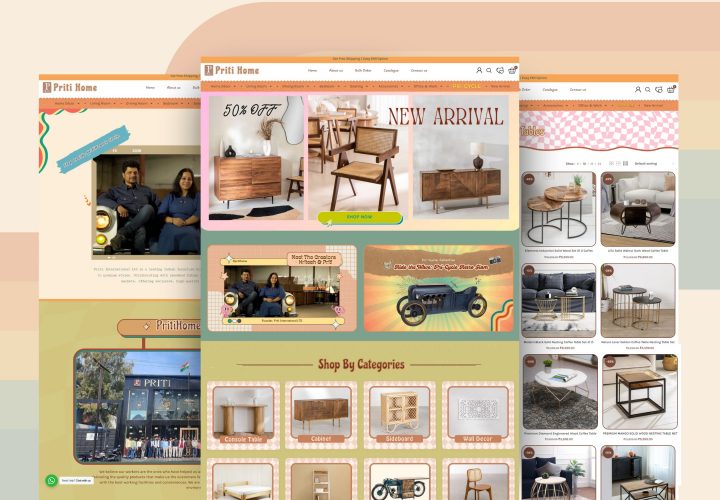 Priti Home - A Furniture Brand screenshot 1