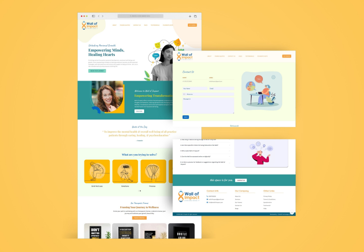 Wall of Impact - Counselling Website screenshot 1