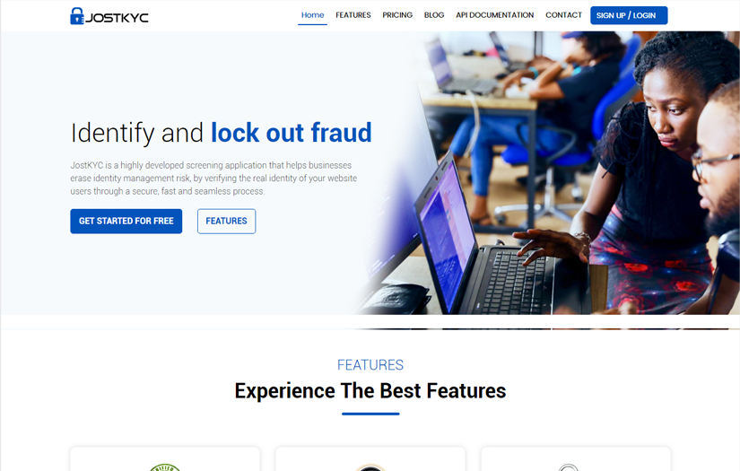 JOSTKYC Website Design screenshot 1
