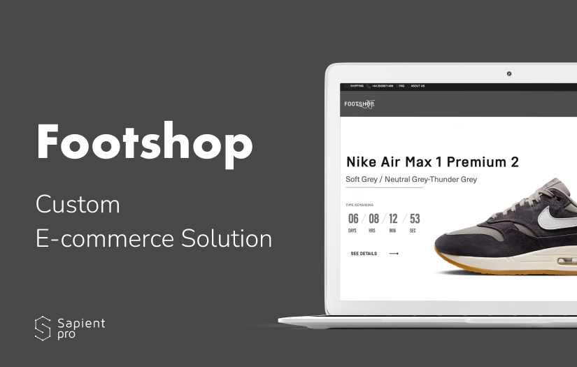 Footshop – E-commerce Web Development screenshot 1