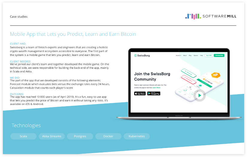 Swissborg screenshot 1