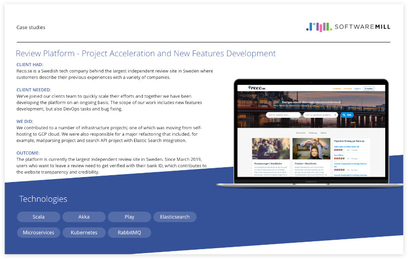 Reco.se screenshot 1