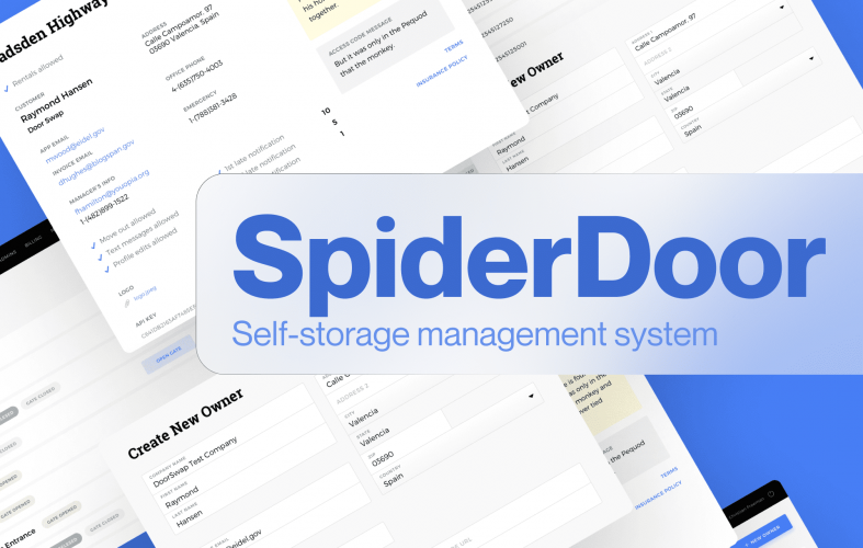 SpiderDoor - Self-Storage Management System screenshot 1