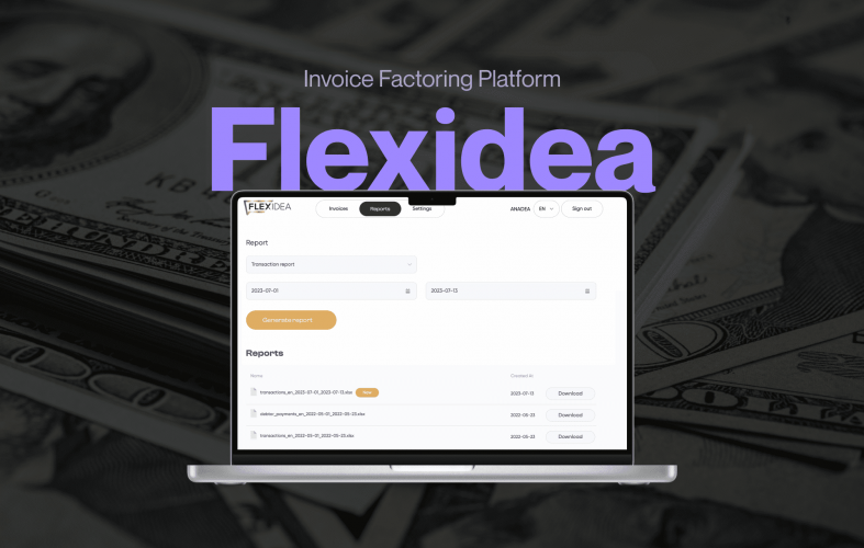 Flexidea - Invoice Factoring Application screenshot 1