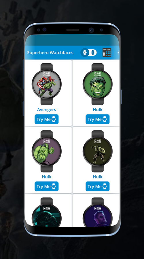 Superheroes Watchfaces for Android Wear OS screenshot 3