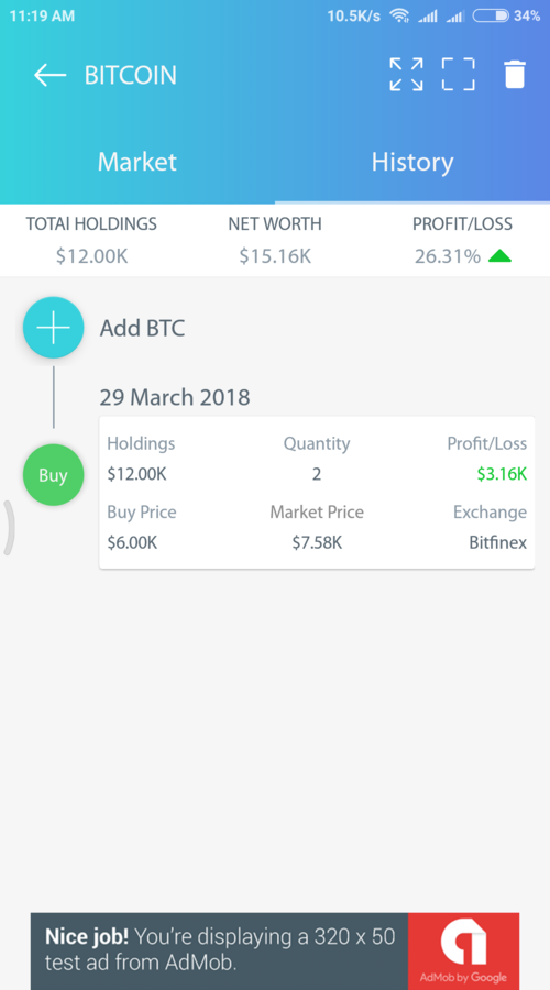 Coin Control - Bitcoin & Ethereum Live Price screenshot 3