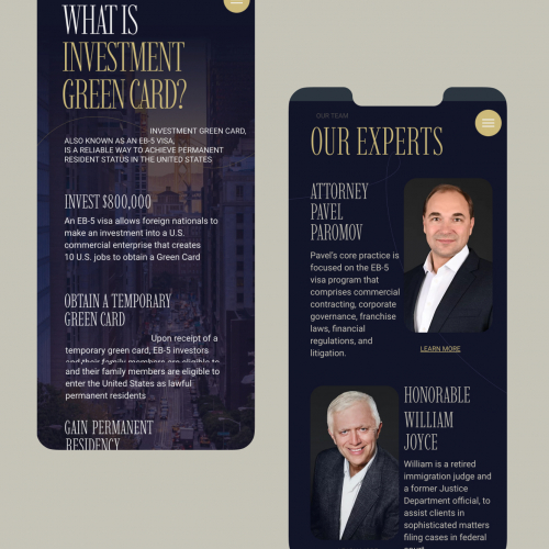 Investment Green Card (EB-5 visa) screenshot 1