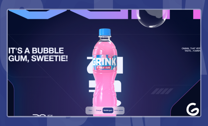 Promotional website for a new fizzy drink flavor screenshot 4