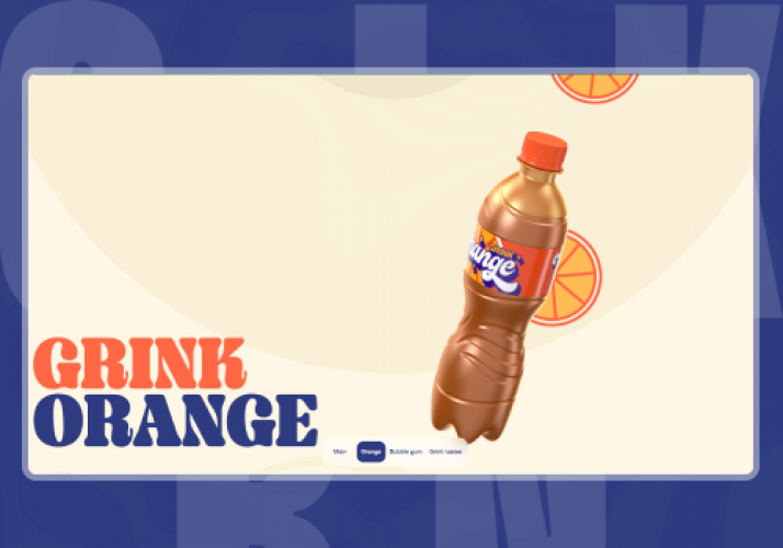 Promotional website for a new fizzy drink flavor screenshot 2