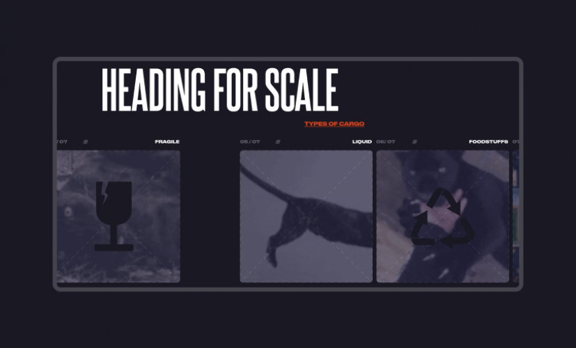 Website for prominent logistics company screenshot 2