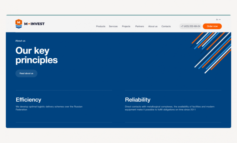 Supplier of metal products website screenshot 4