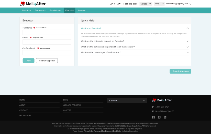 Blockchain based solution screenshot 1