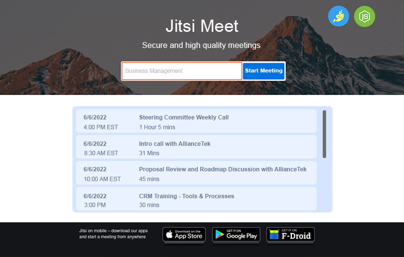 An enterprise-ready video conferencing software solution screenshot 1