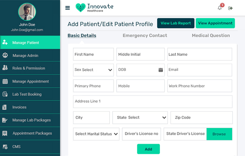 Emergency Healthcare Platform screenshot 1
