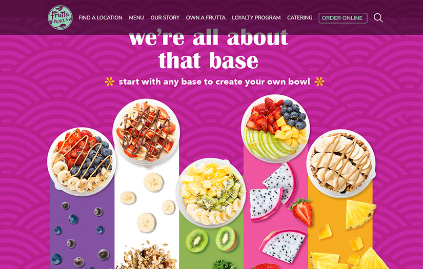 Superfood Bowls Menu Platform | Frutta Bowls Nutrition screenshot 1