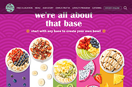 Superfood Bowls Menu Platform | Frutta Bowls Nutrition