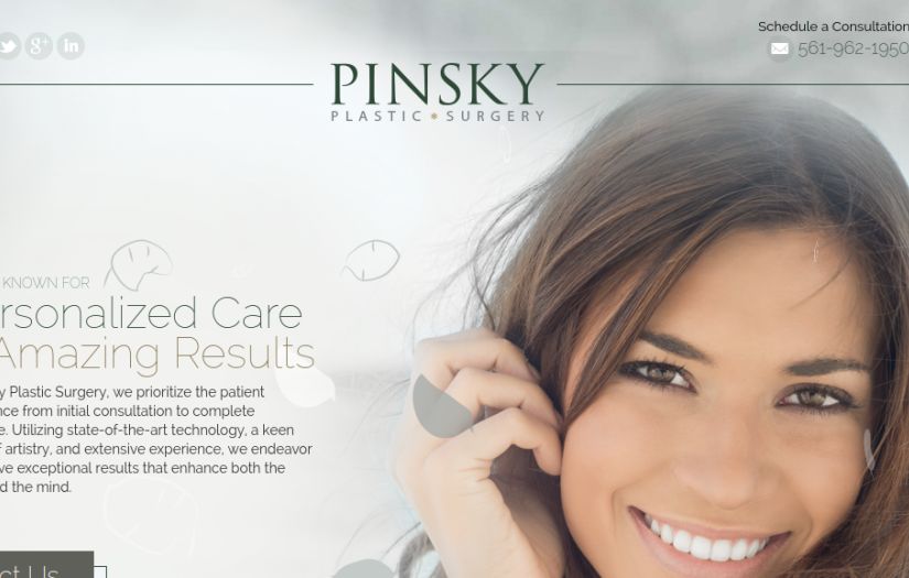 PinSky Plastic Surgery- Web screenshot 1