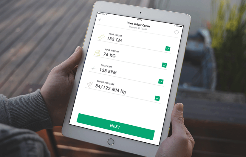 Fitsys is an iPad App for current health status screenshot 3
