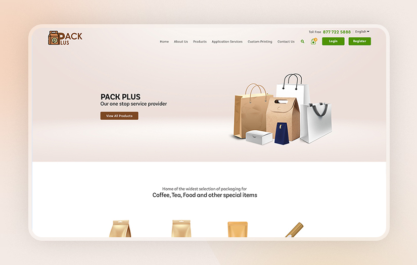 Pack Plus - An eCommerce Platform screenshot 1