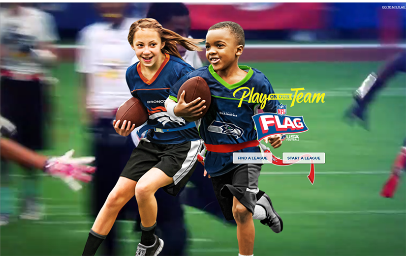 NFL Flag Football Website screenshot 1