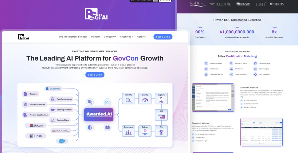 AI Platform UX Redesign for Smarter Government Contracting screenshot 3