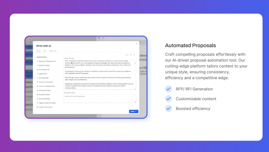 AI Platform UX Redesign for Smarter Government Contracting screenshot 1