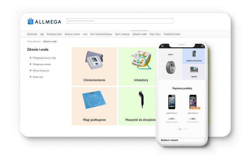 Allmega - Multi-store Ecommerce Platform screenshot 1