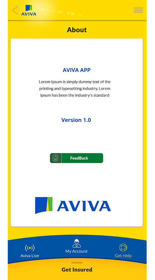 Aviva - Mobile App for Insurance screenshot 1