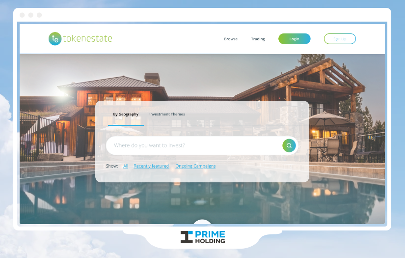 Token Estate - Real estate tokenization platform screenshot 1