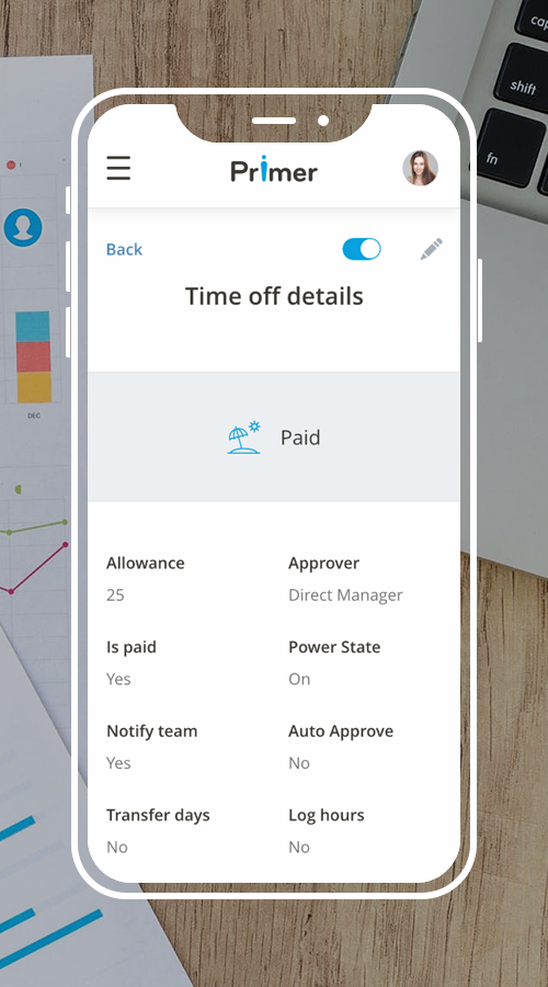 Primer - PM, HRM & Administration tool screenshot 5