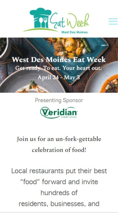 WDM Eat Week | Website screenshot 1