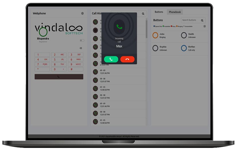 Multi-Tenant WebRTC Client screenshot 2