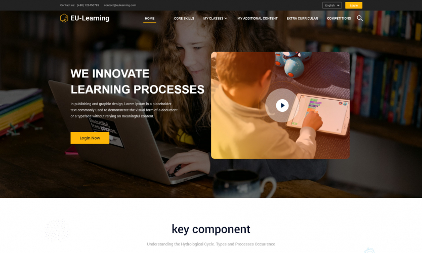 e-Learning Platform for European Students screenshot 3