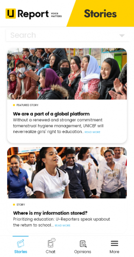 U-Report screenshot 5